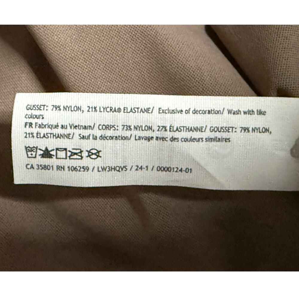 Lululemon Crew Neck Bodysuit Nulu Mesh Long Slv Thong Cut Size M W3HQVS NWT - Picture 11 of 13